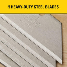 Load image into Gallery viewer, Stanley 5-Pack 1992 Heavy Duty Replacement Utility Blades (11-921)
