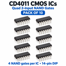 Load image into Gallery viewer, Logic CMOS  Quad 2-Input NAND Gate - 10 Pack
