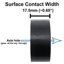 Load image into Gallery viewer, 100 Pack Black 40mm Rear Wheels for Shell Style Co2 Dragsters
