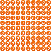 Load image into Gallery viewer, 100 Pack Orange 40mm Rear Wheels with Spokes for Co2 Dragsters

