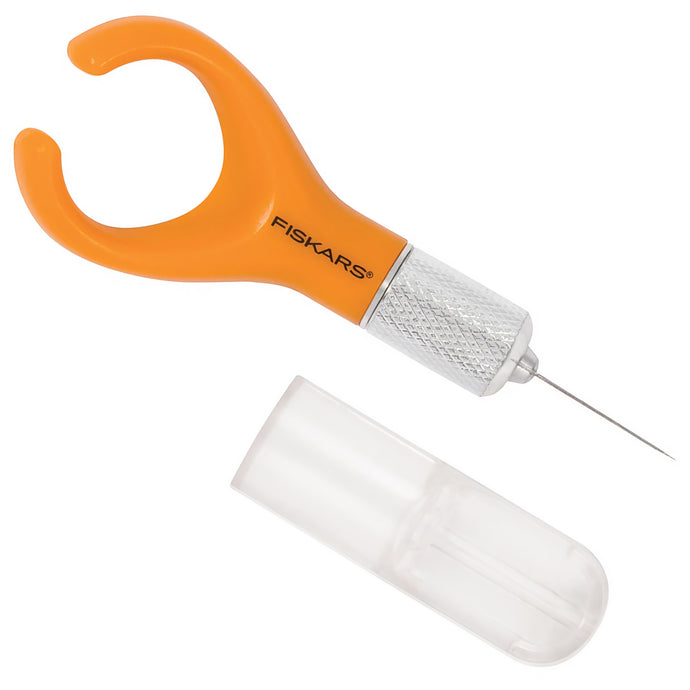 Fiskars Fingertip Craft Knife (Loop Design), 7 Inch, Orange (163050-1001)