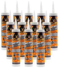 Load image into Gallery viewer, Gorilla 12 Pack 9 Ounce Cartridges Heavy Duty Construction Adhesive, White
