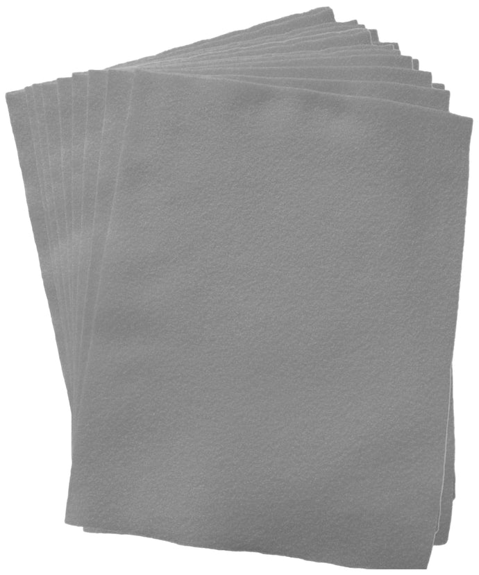 12 Pack Gray Felt Sheets, 9