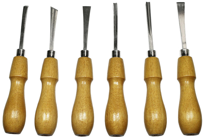 Pro Edge Tools ProEdge Deluxe Woodcarving Tool Set - Includes 3 Chisels and 3 Gouges ...