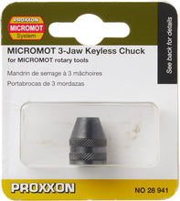 Load image into Gallery viewer, Proxxon MICROMOT Three-jaw Keyless Steel Drill Chuck (28 941)
