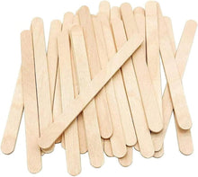 Load image into Gallery viewer, 100 Piece Wooden Popsicle Sticks, 4.5&quot; Length, Natural Wood Pieces for DIY Crafts
