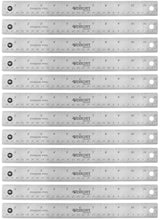 Load image into Gallery viewer, Westcott 12 Pack Stainless Steel Rulers - 12" Length 1" Width - 1/16, 1/32 Graduations (10415BX)
