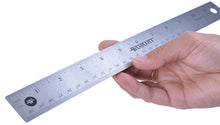 Load image into Gallery viewer, Westcott 12 Pack Stainless Steel Rulers - 12" Length 1" Width - 1/16, 1/32 Graduations (10415BX)
