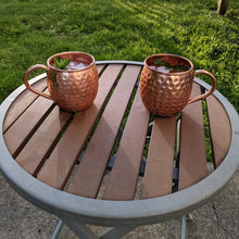 Load image into Gallery viewer, 8 Pack Pure Copper Moscow Mule Mugs - Each Hammered Mug Holds 18 Ounces

