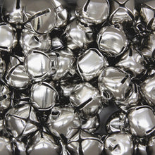 Load image into Gallery viewer, 72 Count 15mm Diameter (Approx. 5/8-inch) Silver Jingle Bells (CK-3114)
