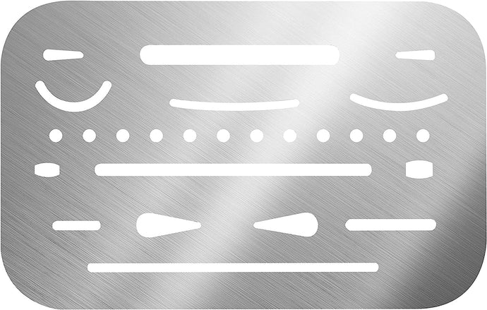 Alvin Flexible Stainless Steel Erasing Shield, 0.005