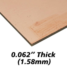 Load image into Gallery viewer, 5&quot; x 6&quot; Single Sided Copper Clad Circuit Board, FR-4 Fiber Glass

