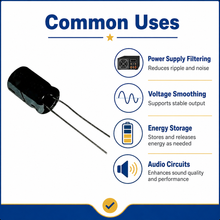 Load image into Gallery viewer, Electrolytic Radial Lead Capacitor 35V 4,700µF
