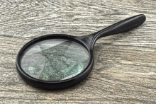 Load image into Gallery viewer, SE Ergonomic Handheld Magnifier, 4-inch Diameter Glass Lens, 2x Magnification (MH2117-4)
