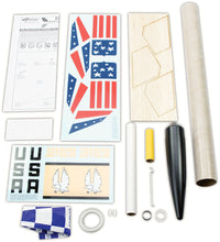 Load image into Gallery viewer, Estes Citation Patriot Flying Model Rocket Kit. Intermediate Skill Level (652)
