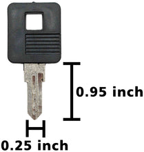 Load image into Gallery viewer, 2 Pack Uncut Blank Keys for 78KST330 and 78KR410 Cash Drawers, 0.95" Long x 0.25" Wide Blade
