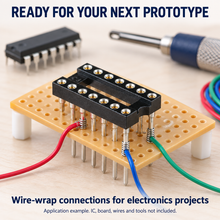 Load image into Gallery viewer, Machine Tooled Wire Wrap IC Socket 14-Pins  - 10 Pack
