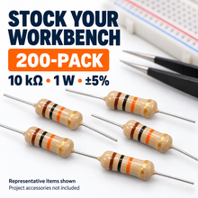 Load image into Gallery viewer, Carbon Film Resistors 5% 1W 10K Ohms - 200 Packs
