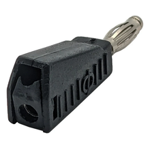 Load image into Gallery viewer, Black Stackable 4mm Banana Plug Connector for Building or Repairing Test Leads - 10 Packs
