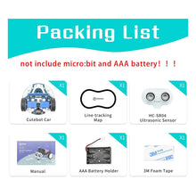 Load image into Gallery viewer, ELECFREAKS microbit Mini Cutebot Kit Compatible with BBC Micro:bit V2 and V1, DIY Programmable Robot Car Kit, STEM Educational Project, Graphical Makecode Coding Car(Without Micro:bit and AAA Battery) - Pack of 10
