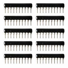 Load image into Gallery viewer, Thick Film Resistors 330 Ohms 9 Resistors/10 Pins(SIP) Common Terminal - 10 Pack
