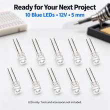 Load image into Gallery viewer, Blue 12V High Voltage LED - 10 Pack
