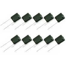 Load image into Gallery viewer, 10 Pack Mylar Radial Capacitor 10% 100 Volt 0.0047 µF
