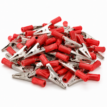 Load image into Gallery viewer, Red Alligator Clip Screw Type with Insulated Handle, 2.5" Long
50 Pack
