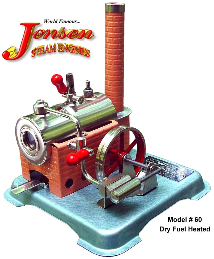 Jensen Model #60 Pre-Assembled Dry Fuel Brass Steam Engine