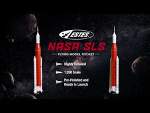 Load and play video in Gallery viewer, Estes NASA SLS Flying Model Rocket Kit, Beginner Skill Level, 1:200 Scale (002206)
