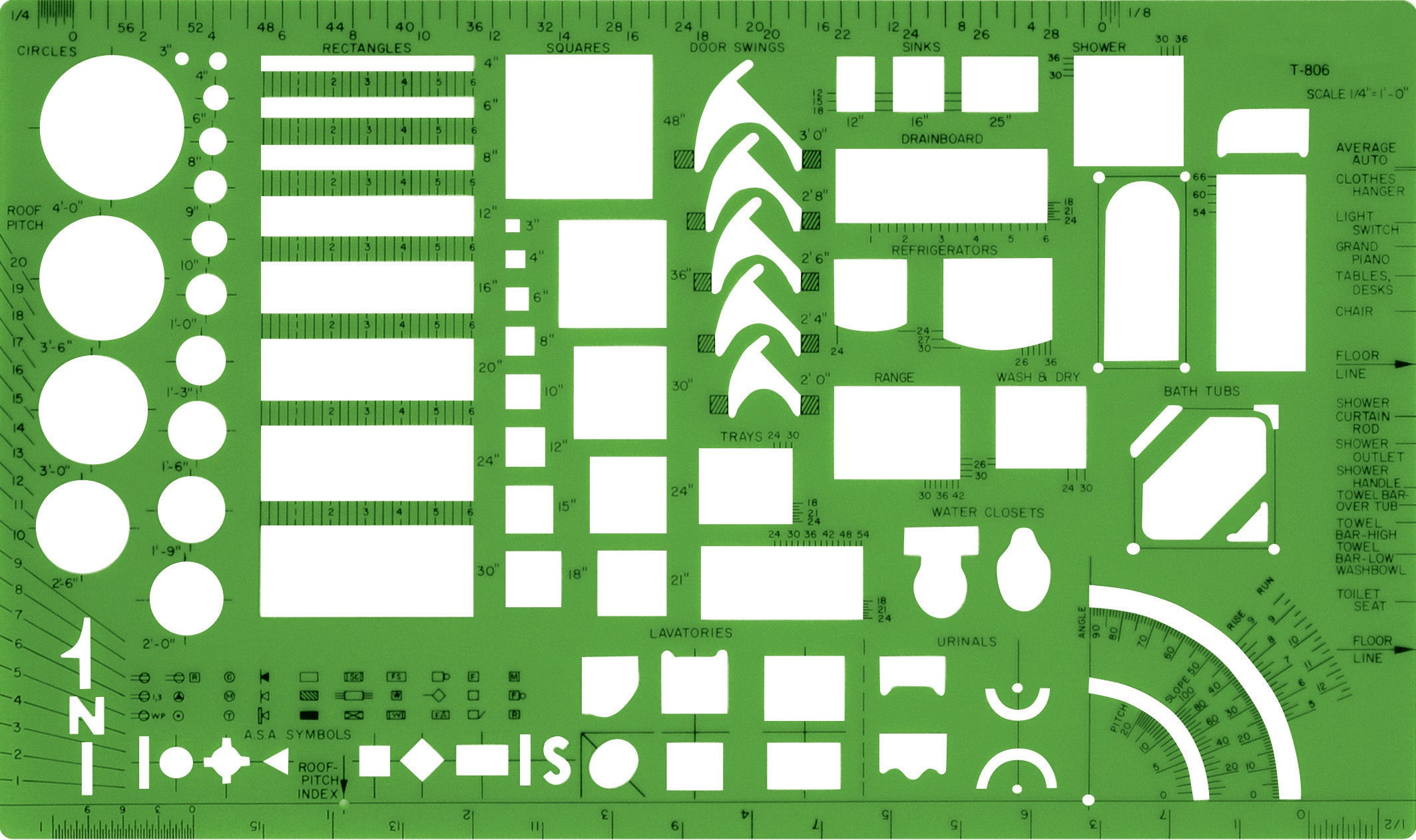 Westcott Technical Architectural Drawing Template (T-806) – SciencePurchase