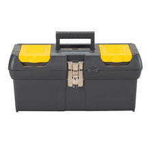 Load image into Gallery viewer, Stanley 16&quot; Tool Box with Tray, Handle, Pad Lock Eye (Padlock not included)
