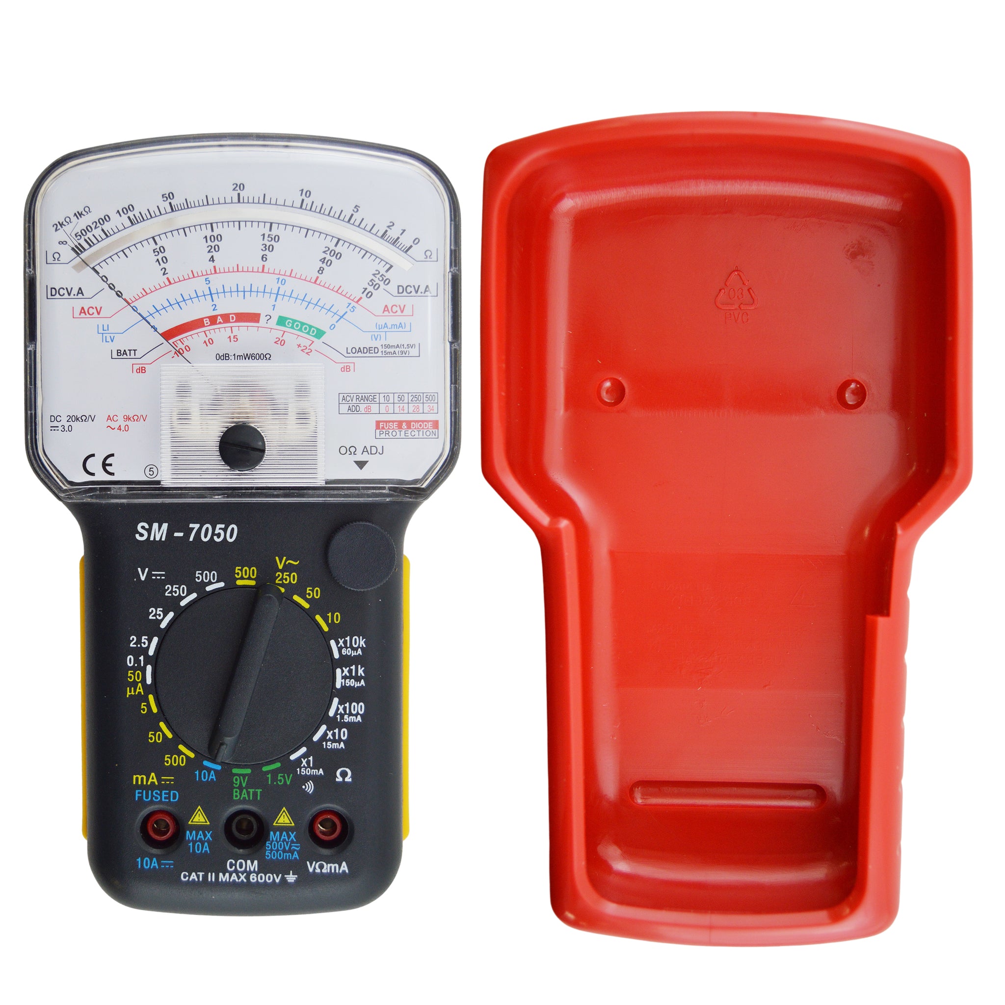 Science Multimeter Analog Multimeter, 20-range AC/DC general purpose, 7 functions ...