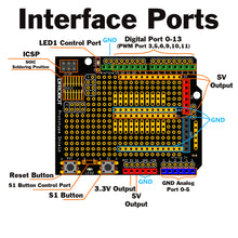 Load image into Gallery viewer, DFRobot Fully Assembled Prototyping Shield for Arduino NG and Arduino Diecimila (DFR0019)
