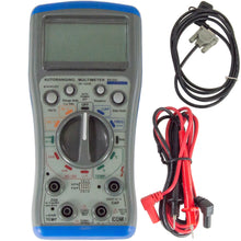 Load image into Gallery viewer, LED/audio warning if test leads are not in proper jacks | 3-3/4 Jumbo LCD display 4000 count with symbolic signs. | Auto Ranging High Voltage test up to 1000V DC and 750V AC | Transistor test | Uses 2x 1.5V AAA battery

