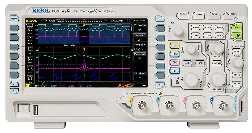 Rigol DS1054Z Oscilloscope 50 MHz Bandwidth, 4 Channels