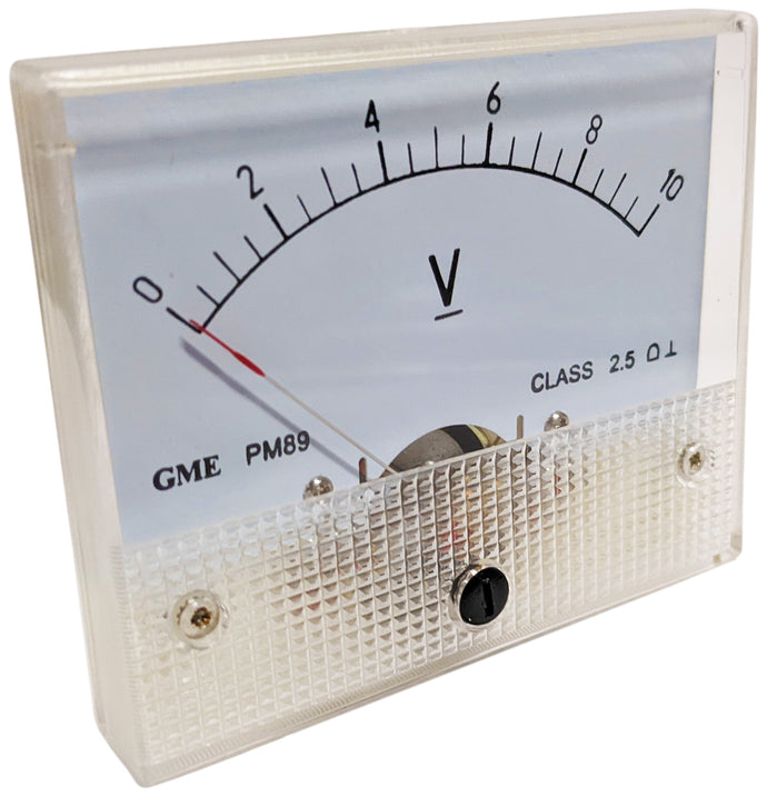 0-10V DC Volt Meter Movement, Analog, Panel Mount