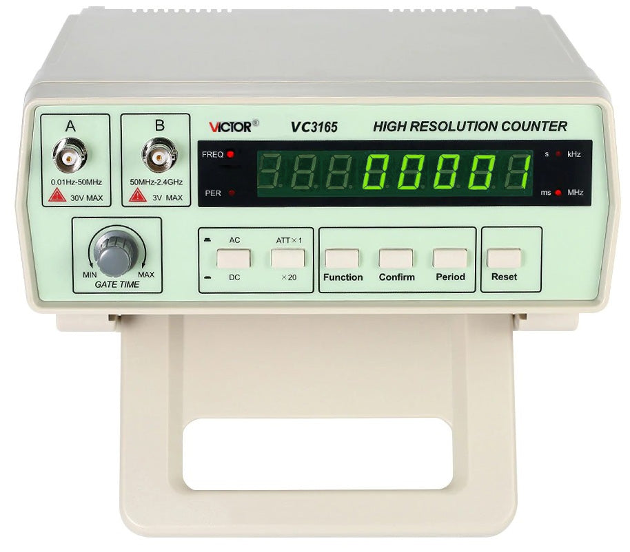 VC3165 Frequency Counter .01Hz to 2.4GHz with 8 Digit Display