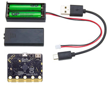 Load image into Gallery viewer, BBC Micro:Bit V2.1 Go Kit - Includes micro:bit Board, MicroUSB Cable, and Battery Pack

