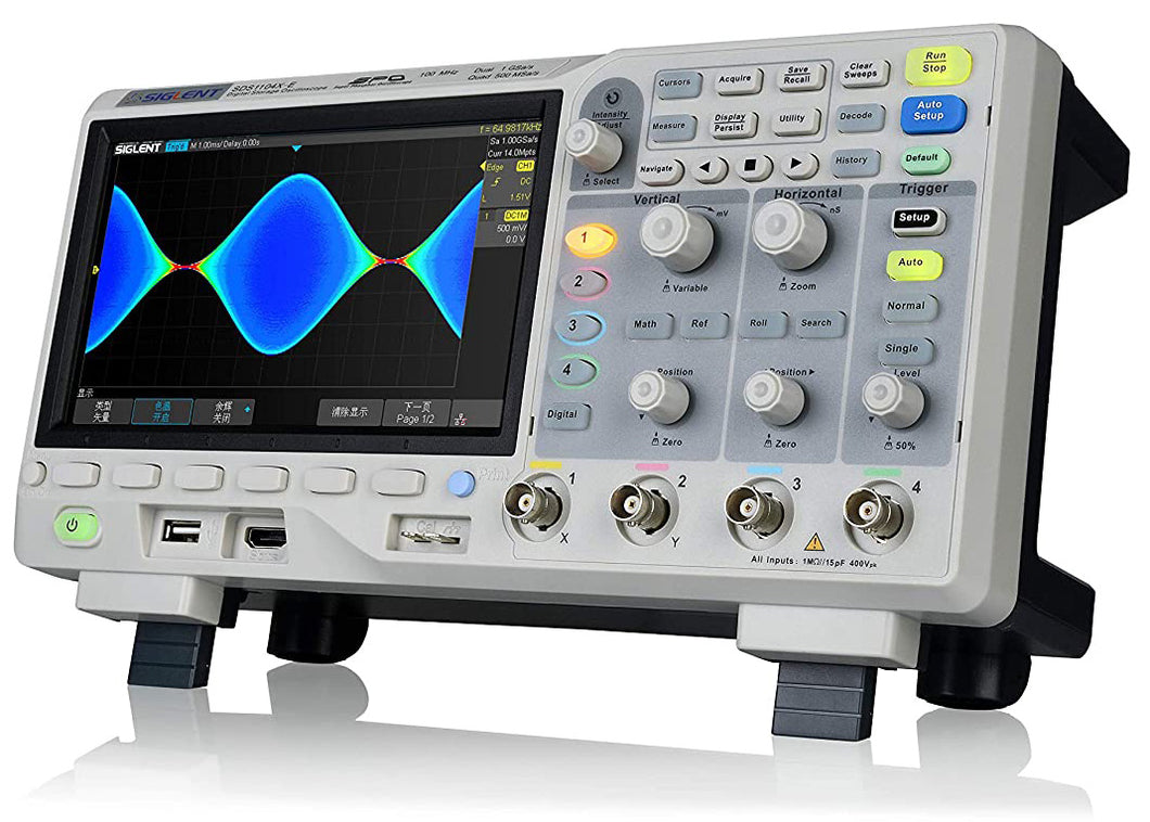 Siglent SDS1104X-E 100Mhz Digital Oscilloscope 4 Channels Standard Decoder