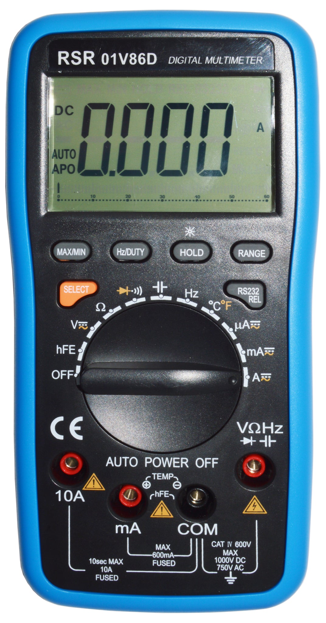 Multimeter Interface Autoranging Digital Multimeter with USB Interface, Large 3¾ Digits Bac ...