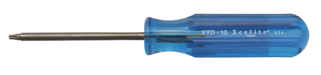 Round blade screwdriver for driving Torx screws with consistent torque to avoid overtightening | Blade is chromium vanadium steel for strength, durability, and corrosion resistance | Round blade helps prevent stripping damage to the screw threads