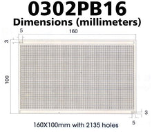 Load image into Gallery viewer, Prototyping Breadboard with Rows of Interconnected Holes, 6.3 x 3.9 Inches, 2135 Holes (Model PB-16)
