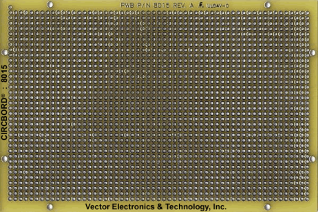 Vector 8015 Vectorbord® Circbord™ 4.0 x 6.0 Inches, 2-Sided Pattern