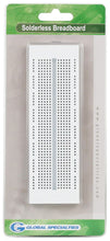 Load image into Gallery viewer, Global Specialties Solderless Breadboard, 550 Tie-Point, 6-1/2&quot; Length x 1-3/4&quot; Width Strip (EXP-300E)
