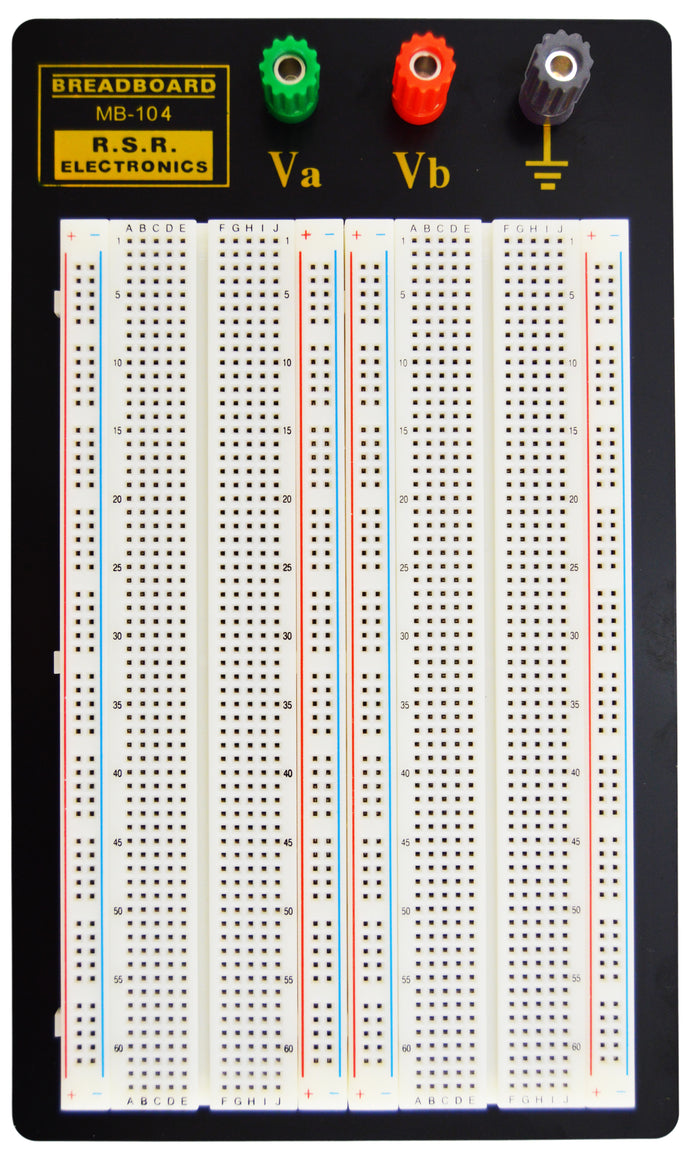 Premium Solderless Breadboard, 1,660 Contact Points and 3 Binding Posts, 8.7