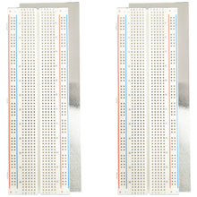 Load image into Gallery viewer, 2 Pack Premium Solderless Breadboard, 830 Tie Points, 6.5&quot; x 2.1&quot;, RoHS Compliant
