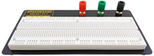 Load image into Gallery viewer, 840 Tie Point Solderless Breadboard with Metal Backplate, 3 Binding Posts
