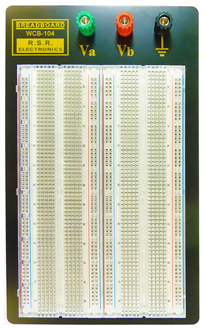 Premium Solderless Clear Breadboard with 1,660 Tie Points and 3 Binding Posts, 8.7