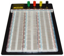 Load image into Gallery viewer, Premium Solderless Clear Breadboard with 70 Piece Jumper Wire Kit - 2,390 Tie Points, 9.4&quot; x 7.7&quot;, 4 Binding Posts
